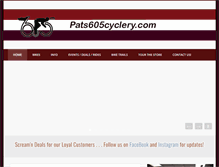 Tablet Screenshot of pats605cyclery.com